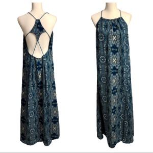 Low-back Boho Long Maxi Dress XL